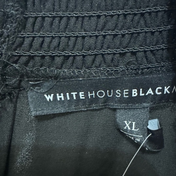 White House Black Market Black Blouson Sleeve Dress Size XL - Picture 4 of 6